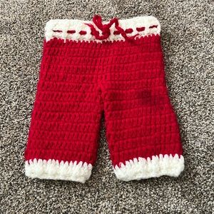 Knitted santa pants